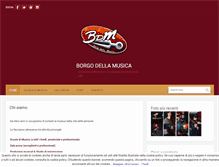Tablet Screenshot of borgodellamusica.com